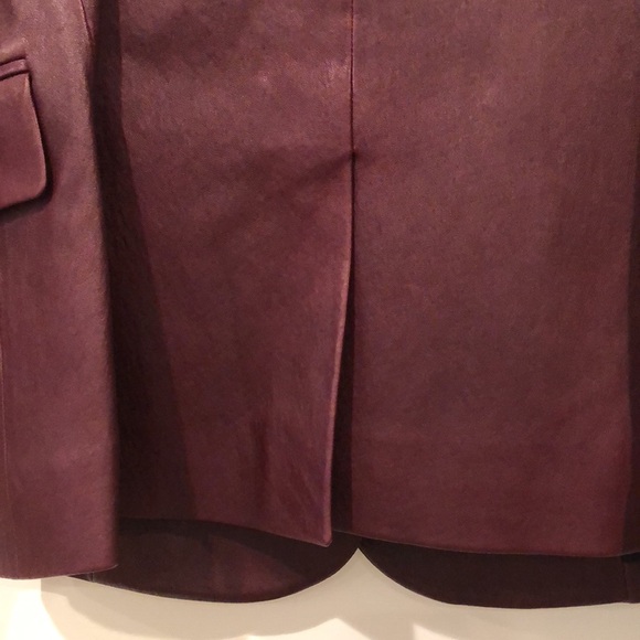 NWT Theory Lamb Leather Blazer Jacket Size 0 - Picture 9 of 10